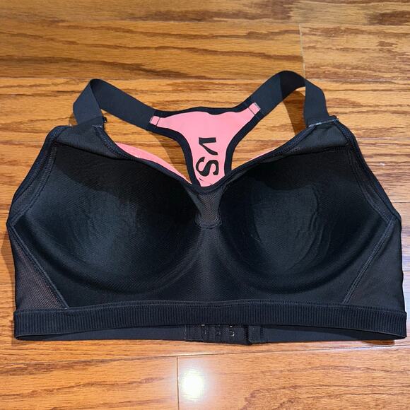 Victorias Secret Sport Incredible Coral Shine Racerback Sports Bra Size 36C - Picture 7 of 12